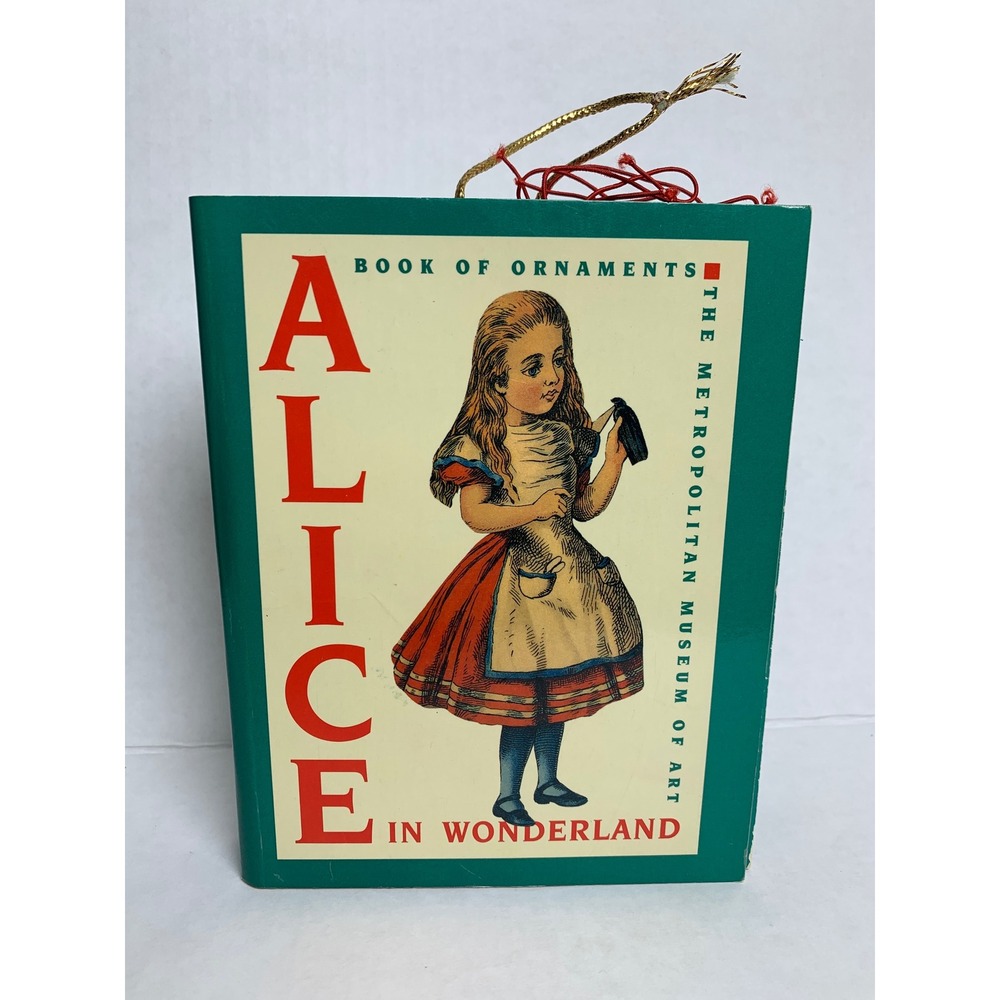 Vintage‎ 1997 Metropolitan Museum of Art Alice in Wonderland Book of Ornaments